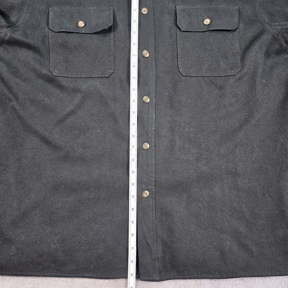 Levis‎ Mens XL Black Lined Shirt Jacket Heavyweight Canvas Shacket Utility Coat